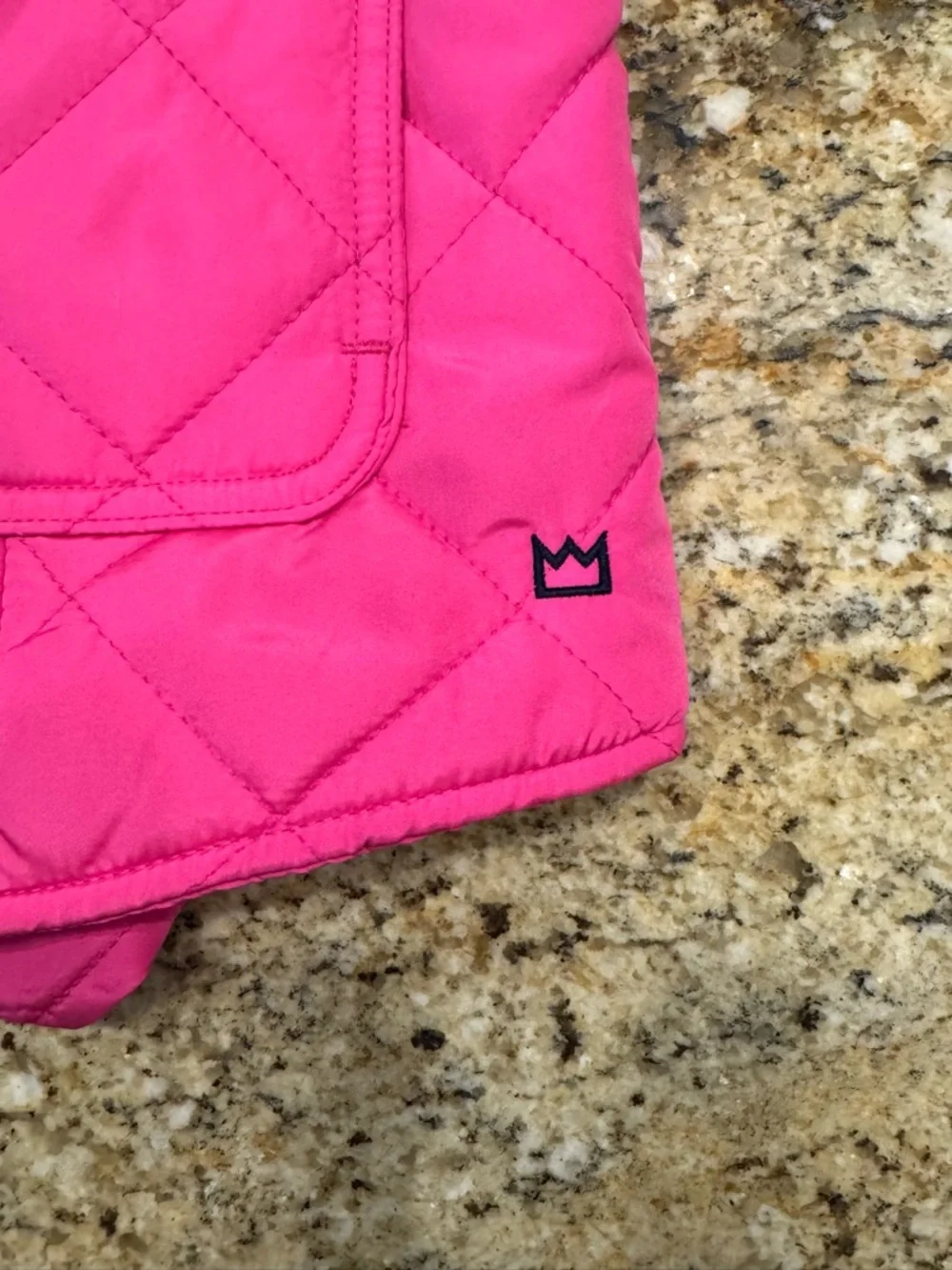 Crown and Ivy Icon Barn Chore Vest Women’s Size Large Puffer Pink Quilted - Picture 4 of 9